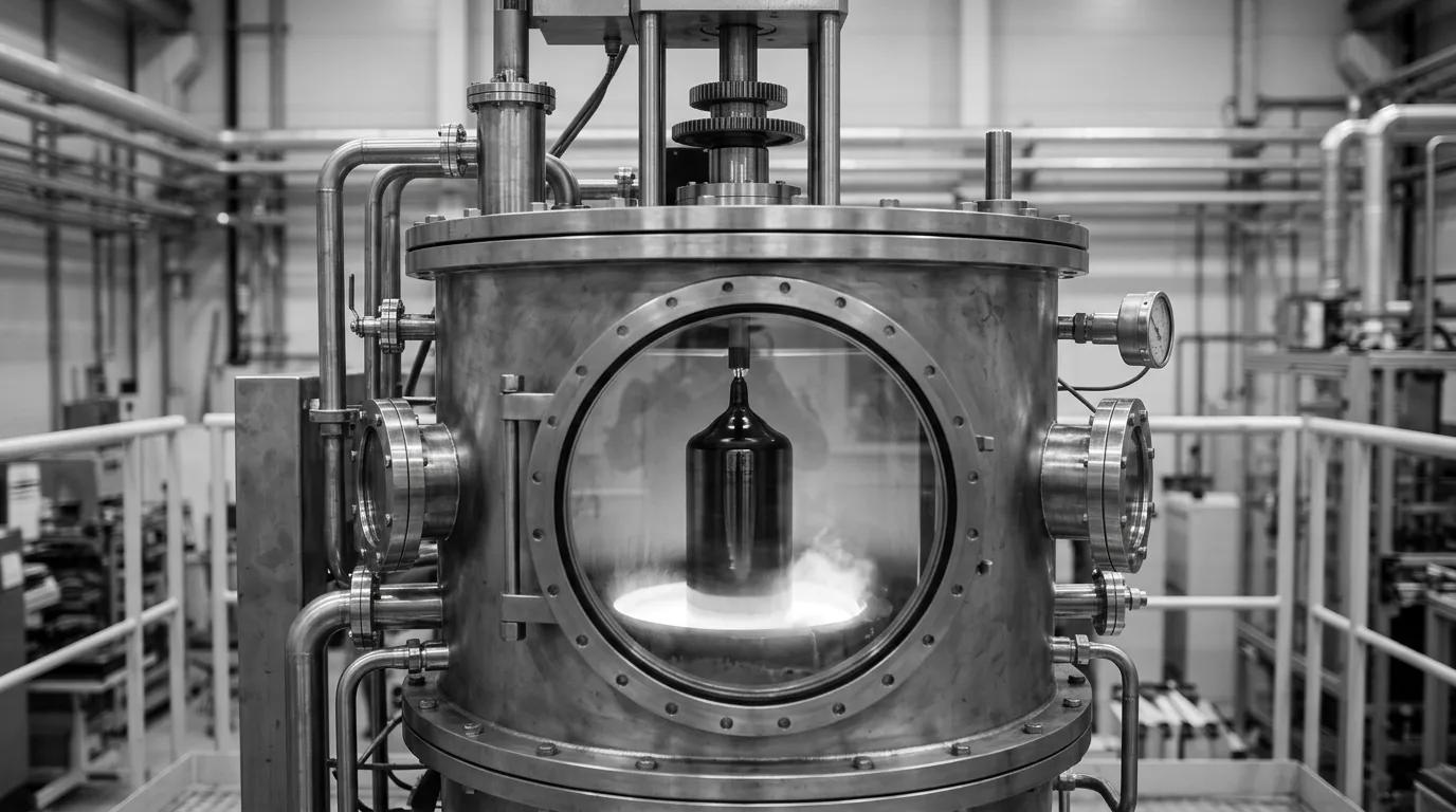 Czochralski puller growing a single-crystal silicon ingot