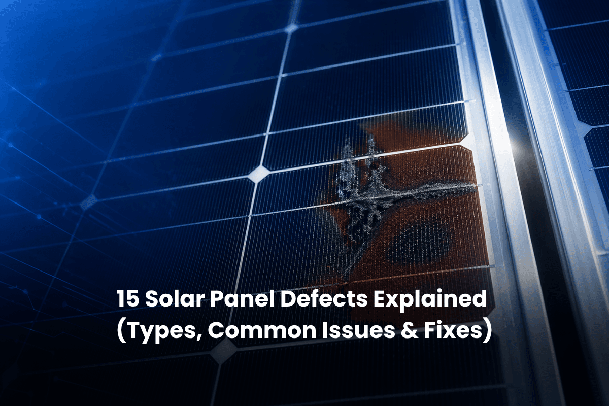 15 Solar Panel Defects Explained (Types, Common Issues & Fixes)